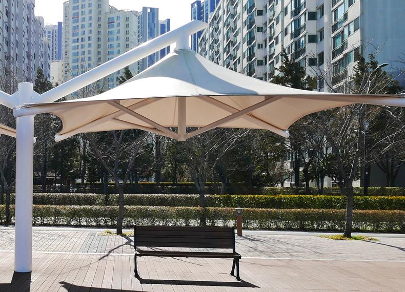 야외 테라스 접이식 천막