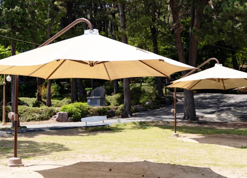 간이 몽골 텐트 설치